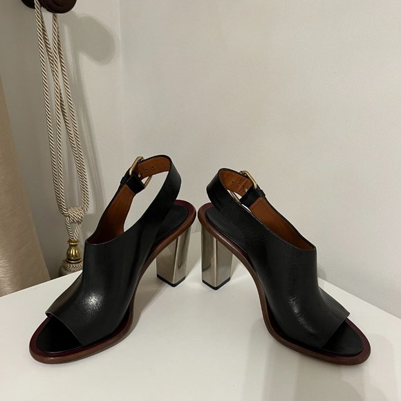 Céline Stainless Steel Heel Sandals, by Phoebe Philo - Picture 7 of 16